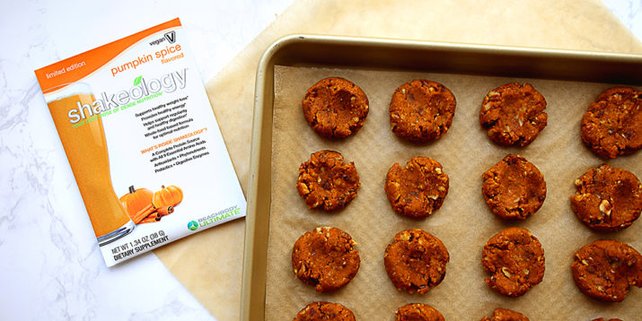 No-Bake Nutty Pumpkin Spice Shakeology Cookies
